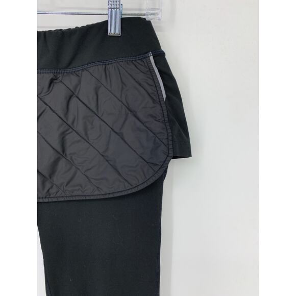 Lucy Tech Leggings Women's Size S Athletic Quilted Skirted Stretch Black Pink - Picture 3 of 4